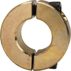 Climax Metal Products - 3/4" Bore, Steel, Two Piece Clamping Shaft Collar - 1-1/2" Outside Diam, 1/2" Wide - All Tool & Supply