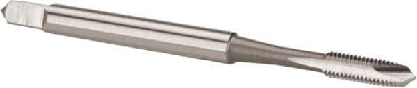 OSG - #2-56 UNC, H2, 2 Flutes, Plug Chamfer, Bright Finish, High Speed Steel Spiral Point STI Tap - 1-3/4" OAL, 0.141" Shank Diam, 7/16" Thread Length, Series 125 - Exact Industrial Supply