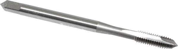 OSG - #4-40 UNC, H1, 2 Flutes, Plug Chamfer, Bright Finish, High Speed Steel Spiral Point STI Tap - 1-7/8" OAL, 0.141" Shank Diam, 9/16" Thread Length, Series 125 - Exact Industrial Supply