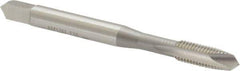 OSG - #8-32 UNC, H2, 2 Flutes, Plug Chamfer, Bright Finish, High Speed Steel Spiral Point STI Tap - 2-1/8" OAL, 0.168" Shank Diam, 3/4" Thread Length, Series 125 - Exact Industrial Supply