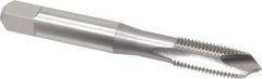 OSG - 5/16-24 UNF, H2, 3 Flutes, Plug Chamfer, Bright Finish, High Speed Steel Spiral Point STI Tap - 2-23/32" OAL, 0.318" Shank Diam, 1-1/8" Thread Length, Series 125 - Exact Industrial Supply