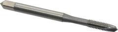 OSG - #6-32 UNC, H3, 2 Flutes, Plug Chamfer, Bright Finish, High Speed Steel Spiral Point STI Tap - 2" OAL, 0.141" Shank Diam, 11/16" Thread Length, Series 125 - Exact Industrial Supply