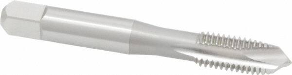 OSG - 5/16-18 UNC, H3, 3 Flutes, Plug Chamfer, Bright Finish, High Speed Steel Spiral Point STI Tap - 2-23/32" OAL, 0.318" Shank Diam, 1-1/8" Thread Length, Series 125 - Exact Industrial Supply