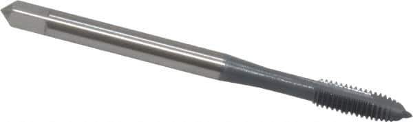 OSG - #4-40 UNC, H2, 2 Flutes, Plug Chamfer, elektraLUBE Finish, High Speed Steel Spiral Point STI Tap - 1-7/8" OAL, 9/16" Thread Length, Series 125 - Exact Industrial Supply