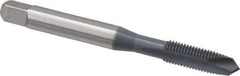 OSG - #10-32 UNF, H2, 2 Flutes, Plug Chamfer, elektraLUBE Finish, High Speed Steel Spiral Point STI Tap - 2-3/8" OAL, 7/8" Thread Length, Series 125 - Exact Industrial Supply