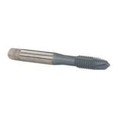 OSG - 1/4-20 UNC, H3, 3 Flutes, Plug Chamfer, elektraLUBE Finish, High Speed Steel Spiral Point STI Tap - 2-1/2" OAL, 1" Thread Length, Series 125 - Exact Industrial Supply