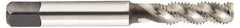 Heli-Coil - #5-40 UNC, 3 Flute, Bottoming Chamfer, Bright Finish, High Speed Steel Spiral Flute STI Tap - Right Hand Flute, 2-1/8" OAL, 0.168" Shank Diam, 3/4" Thread Length, 3B Class of Fit - Exact Industrial Supply