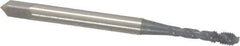 OSG - #2-56 UNC, 2 Flute, 50° Helix, Bottoming Chamfer, elektraLUBE Finish, High Speed Steel Spiral Flute STI Tap - 1-3/4" OAL, 7/16" Thread Length - Exact Industrial Supply