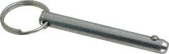 Gibraltar - 5/16" Pin Diam, 2-1/2" Long, Zinc Plated Steel Ball Lock Hitch Pin - 2-1/8" Usable Length - All Tool & Supply