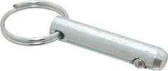 Gibraltar - 3/8" Pin Diam, 1-1/2" Long, Zinc Plated Steel Ball Lock Hitch Pin - 1-1/8" Usable Length - All Tool & Supply