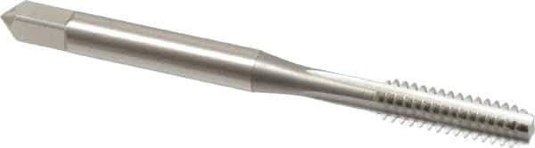 OSG - #10-24 UNC 2B/3B 4 Flute Bright Finish High Speed Steel Straight Flute Standard Hand Tap - Bottoming, Left Hand Thread, 2-3/8" OAL, 7/8" Thread Length, H3 Limit, Oversize - All Tool & Supply