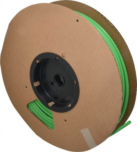 Parker - 0.18" ID x 1/4" OD, 1/32" Wall Thickness, 250' Long, Nylon Tube - Green, 250 Max psi, -65 to 200°F - All Tool & Supply