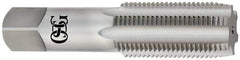 OSG - 1-1/8 - 8 4 Flute Bright Finish High Speed Steel Straight Flute Standard Hand Tap - Bottoming, Right Hand Thread, 5-7/16" OAL, 2-9/16" Thread Length, H5 Limit, Oversize - Exact Industrial Supply