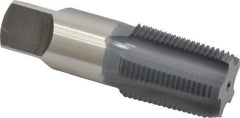 OSG - 3/4-14 NPT Thread, 5 Flute Standard Pipe Tap - 3-1/4" OAL, 1-3/8" Thread Length, 29/32" Shank Diam, elektraLUBE Finish, High Speed Steel - Exact Industrial Supply