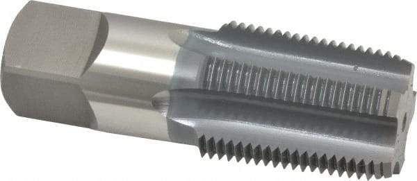 OSG - 1 - 11-1/2 NPT Thread, 5 Flute Standard Pipe Tap - 3-3/4" OAL, 1-3/4" Thread Length, 1-1/8" Shank Diam, elektraLUBE Finish, High Speed Steel - Exact Industrial Supply