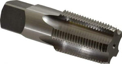 OSG - 1 - 11-1/2 NPTF Thread, 5 Flute Standard Pipe Tap - 3-3/4" OAL, 1-3/4" Thread Length, 1-1/8" Shank Diam, Bright Finish, High Speed Steel - Exact Industrial Supply