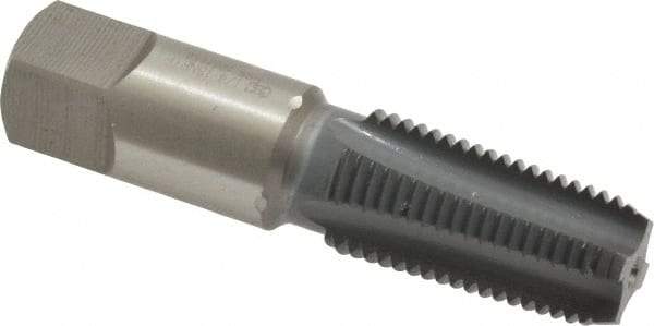 OSG - 1/4-18 NPTF Thread, 4 Flute Standard Pipe Tap - 2-7/16" OAL, 1-1/16" Thread Length, 9/16" Shank Diam, elektraLUBE Finish, High Speed Steel - Exact Industrial Supply