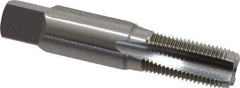 OSG - 1/8-27 NPS Thread, 4 Flute Standard Pipe Tap - 2-1/8" OAL, 3/4" Thread Length, 7/16" Shank Diam, Bright Finish, High Speed Steel - Exact Industrial Supply