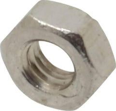 Value Collection - M3.5x0.60 Metric Coarse Stainless Steel Right Hand Hex Nut - 6mm Across Flats, 2.8mm High, Uncoated - All Tool & Supply