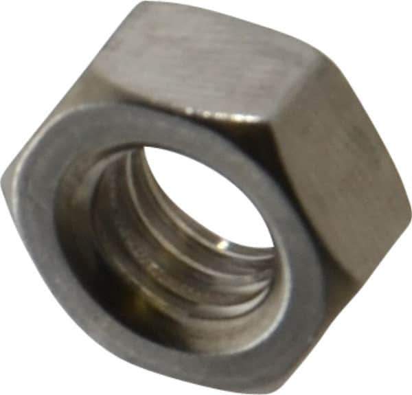 Value Collection - M8x1.25 Metric Coarse Stainless Steel Right Hand Hex Nut - 13mm Across Flats, 6.5mm High, Uncoated - All Tool & Supply