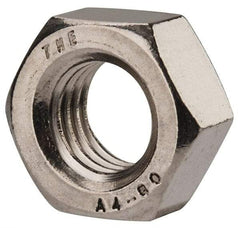 Value Collection - M14x2.00 Metric Coarse Stainless Steel Right Hand Hex Nut - 22mm Across Flats, 11mm High, Uncoated - All Tool & Supply