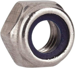 Value Collection - M5x0.80 Metric Coarse 316 & Austenitic Grade A4 Hex Lock Nut with Nylon Insert - 5mm High, Uncoated - All Tool & Supply