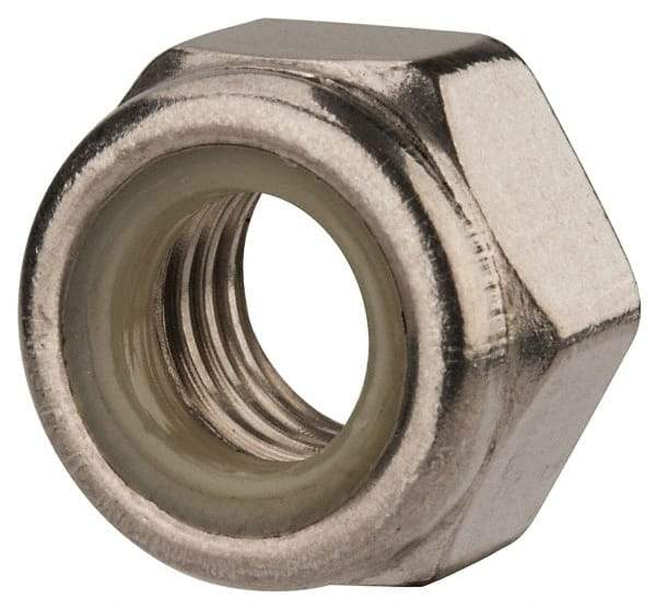 Value Collection - M14x2.00 Metric Coarse 316 & Austenitic Grade A4 Hex Lock Nut with Nylon Insert - 14mm High, Uncoated - All Tool & Supply