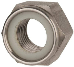 Value Collection - M27x3.00 Metric Coarse 316 & Austenitic Grade A4 Hex Lock Nut with Nylon Insert - 27mm High, Uncoated - All Tool & Supply