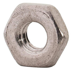 Value Collection - M2.5x0.45 Metric Coarse Stainless Steel Right Hand Hex Jam Nut - 5mm Across Flats, 1.6mm High, Uncoated - All Tool & Supply