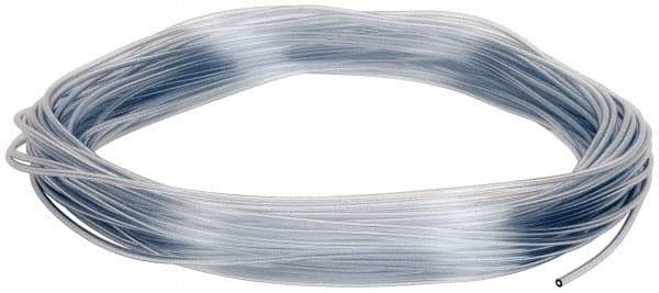 Parker - 1/16" ID x 1/8" OD, 1/32" Wall Thickness, 100' Long, Vinyl Tube - Clear, 35 Max psi, -40 to 150°F - All Tool & Supply