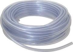 Parker - 1/4" ID x 7/16" OD, 3/32" Wall Thickness, 100' Long, Vinyl Tube - Clear, 60 Max psi, -40 to 150°F - All Tool & Supply