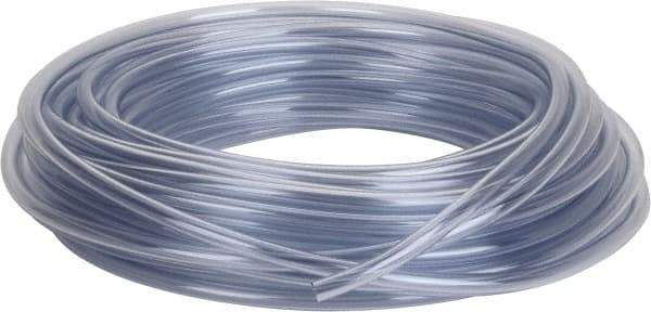 Parker - 3/8" ID x 1/2" OD, 1/16" Wall Thickness, 100' Long, Vinyl Tube - Clear, 45 Max psi, -40 to 150°F - All Tool & Supply