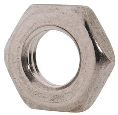 Value Collection - M6x1.00 Metric Coarse Stainless Steel Right Hand Hex Jam Nut - 10mm Across Flats, 3.2mm High, Uncoated - All Tool & Supply