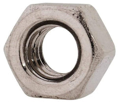 Value Collection - M6x1.00 Metric Coarse Stainless Steel Right Hand Heavy Hex Nut - 10mm Across Flats, 6mm High, Uncoated - All Tool & Supply