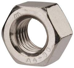 Value Collection - M12x1.75 Metric Coarse Stainless Steel Right Hand Heavy Hex Nut - 19mm Across Flats, 12mm High, Uncoated - All Tool & Supply