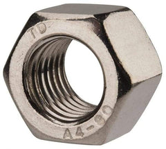 Value Collection - M16x2.00 Metric Coarse Stainless Steel Right Hand Heavy Hex Nut - 24mm Across Flats, 16mm High, Uncoated - All Tool & Supply