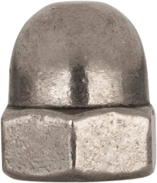 Value Collection - M8x1.25 Metric Coarse, 13mm Width Across Flats, Uncoated, Stainless Steel Acorn Nut - 15mm Overall Height, Austenitic A4, DIN 1587 - All Tool & Supply