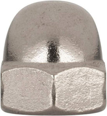 Value Collection - M10x1.5 Metric Coarse, 17mm Width Across Flats, Uncoated, Stainless Steel Acorn Nut - 18mm Overall Height, Austenitic A4, DIN 1587 - All Tool & Supply