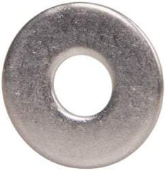 Value Collection - M5 Screw, Grade 18-8 Stainless Steel Fender Flat Washer - 5.3mm ID x 15mm OD, Plain Finish - All Tool & Supply