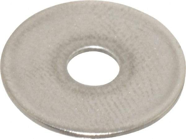 Value Collection - M4 Screw, Grade 18-8 Stainless Steel Fender Flat Washer - 4.3mm ID x 16mm OD, Plain Finish - All Tool & Supply