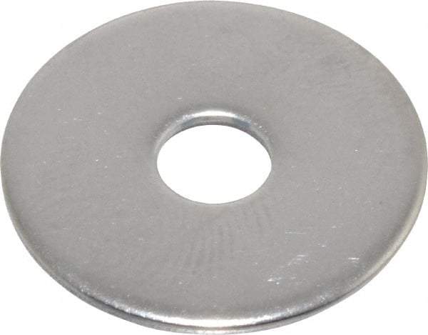 Value Collection - M5 Screw, Grade 18-8 Stainless Steel Fender Flat Washer - 5.3mm ID x 20mm OD, Plain Finish - All Tool & Supply