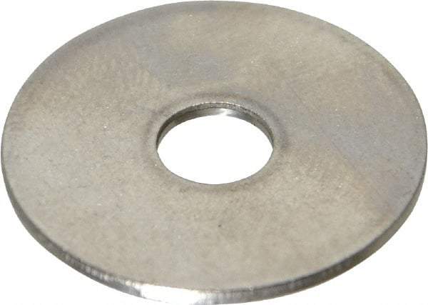 Value Collection - M6 Screw, Grade 18-8 Stainless Steel Fender Flat Washer - 6.4mm ID x 24mm OD, 1.2mm Thick, Plain Finish - All Tool & Supply