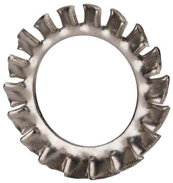 Value Collection - M14 Screw, 15mm ID, Stainless Steel External Tooth Lock Washer - 24mm OD, Uncoated, Grade 18-8 & Austenitic A2 - All Tool & Supply