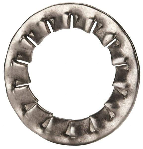 Value Collection - M14 Screw, 15mm ID, Stainless Steel Internal Tooth Lock Washer - 24mm OD, Uncoated, Grade 18-8 & Austenitic A2 - All Tool & Supply