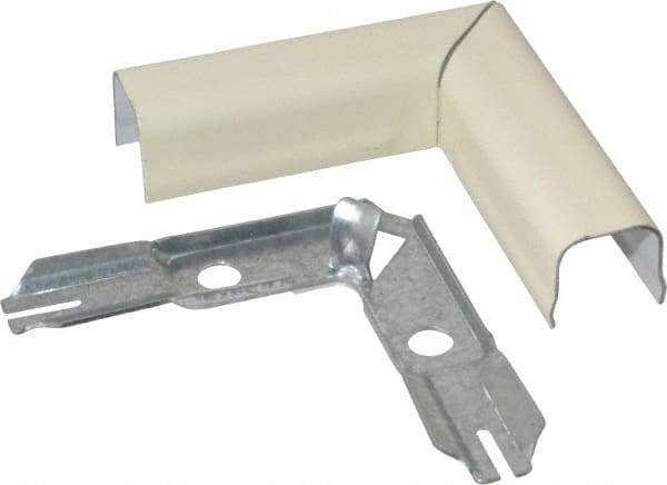 Wiremold - 3/4 Inch Long x 2 Inch Wide x 21/32 Inch High, Raceway Elbow End - 90°, Ivory, For Use with Wiremold 700 Series Raceways - All Tool & Supply