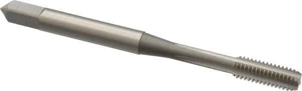 OSG - M4x0.70 Metric Coarse 6H 4 Flute Bright Finish High Speed Steel Straight Flute Standard Hand Tap - Bottoming, Right Hand Thread, 2-1/8" OAL, 3/4" Thread Length, D4 Limit, Oversize - All Tool & Supply