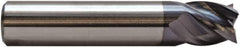 M.A. Ford - 1/2", 4 Flute, Single End, Solid Carbide, 0.015" Corner Radius End Mill - 3" OAL, 35/38° Helix, Right Hand Flute, 1-1/4" LOC, Right Hand Cut - All Tool & Supply