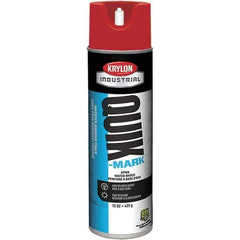 Krylon - 20 fl oz Red Marking Paint - 600' Coverage at 1" Wide, Water-Based Formula - All Tool & Supply