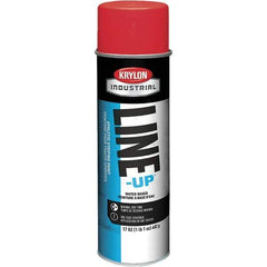 Krylon - 20 fl oz Red Striping Paint - 602' Coverage at 2" Wide, Water-Based Formula - All Tool & Supply