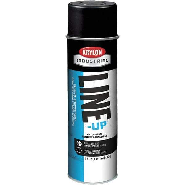 Krylon - 20 fl oz Black Field Marking Paint - 602' Coverage at 2" Wide, Water-Based Formula - All Tool & Supply